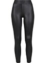 URBAN CLASSICS Ladies Imitation Leather Leggings - black