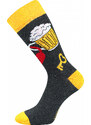 DEPATE barevné veselé ponožky Lonka - PIVO - 1pár EXTRA