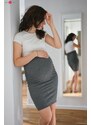 milk & love Těhotenská sukně Tummy Dark Grey