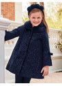 Dívčí luxusní zimní kabát Abel&Lula tmavě modrý s flitry