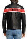 Černá kožená bunda - ICEBERG