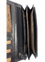 Roberto Luxusní celokožená peněženka černá 3674