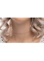 OLIVIE CHOKER ROSE kuličkový stříbrný řetízek 4599