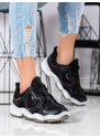 Shelvt KYLIE STYLISH BLACK SNEAKERS