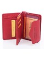 Money Maker Kvalitní dámská kožená peněženka 528B červená