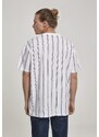 UC Men Těžké oversized tričko AOP Stripe bílá/námořnická