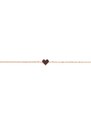 BeWooden Náramek Rose Bracelet Heart