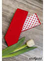 Avantgard Červená jednobarevná luxusní pánská kravata