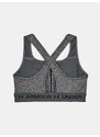 Under Armour Podprsenka Crossback Mid Heather Bra-GRY - Dámské