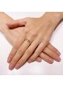 Lillian Vassago Elegantní zlatý prsten se zirkony LLV46-GR017