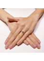 Lillian Vassago Jemný zlatý prsten se zirkony LLV66-GR108Y