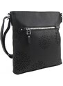 BELLA BELLY Crossbody dámská kabelka v květovaném designu černá 5432-BB