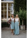 CONSTANT LOVE tylová sukně svatební dlouhá pastelová modrá