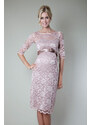 Tiffany Rose Těhotenské svatební šaty AMELIA starorůžové krátké