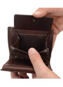 Pánská kožená peněženka Poyem hnědá 5207 Poyem H