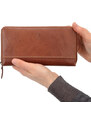 Dámská kožená peněženka Poyem koňaková 5213 Poyem KO