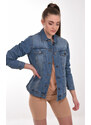 PRODLOUŽENÁ DENIM BUNDA Noisy May
