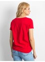 Fashionhunters Červené transformační tričko