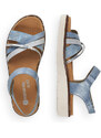 RIEKER Dámské sandály REMONTE D2058-12 modrá