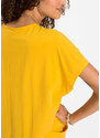 bonprix Žerzejové šaty s kapsami Žlutá