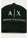 Čepice Armani Exchange černá barva, s aplikací, 954039 CC513 NOS