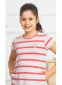 Vienetta Secret Dětská noční košile s krátkým rukávem Gabriela - béžová