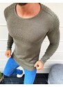 DStreet Khaki pánský pulovrový svetr WX1606