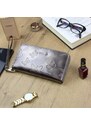 Gregorio luxusní šedá dámská kožená peněženka v dárkové krabičce