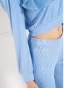 CIUSA SEMPLICE Dámský komplet top s kalhotami - světle modrá