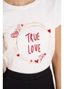 CIUSA SEMPLICE Dámské tričko s nápisem true love