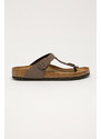 Žabky Birkenstock Gizeh pánské, hnědá barva, 43751.M