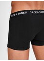 JACK & JONES Boxerky 'Huey' černá / bílá