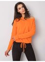 Fashionhunters Základní oranžová halenka