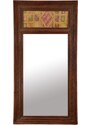 Zrcadlo v rámu ze starého portálu, ručně vyřezávaného, 141x10x273cm