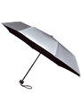 miniMAX Skládací deštník FASHION stříbrno-černý