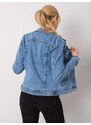 Denim Innovative Desing MODRÁ DÁMSKÁ DŽÍNOVÁ BUNDA -BLUE Denim vzor