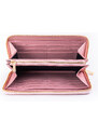 Danny P. Růžová dámská kožená peněženka se zipem
