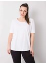 Bílé dámské basic tričko --white Bílá