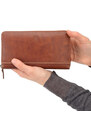 Dámská kožená peněženka Poyem koňaková 5212 Poyem KO