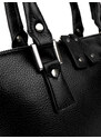 GIOSTRA Italská kožená kabelka Arianna Medium Černá