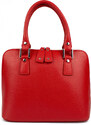 GIOSTRA Italská kožená kabelka Arianna Medium Červená