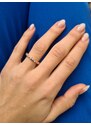 OLIVIE Stříbrný prstýnek ROSE 4706
