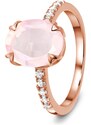 Royal Exklusive Emporial prsten 14k zlato Vermeil GU-DR10789R-ROSEGOLD-ROSEQUARTZ-TOPAZ