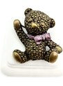 SkloBižuterie-F Brož Medvídek s mašlí