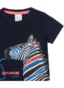 Boboli Dětské tričko Zebra tmavě modré