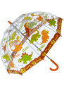 Bugzz@Soake Kids Dětský průhledný deštník Bugzz Kids DINOSAURUS