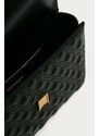 Kožená kabelka Tory Burch černá barva