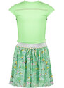 NONO Dívčí kombinované šaty zelené Fresh