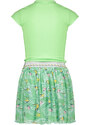 NONO Dívčí kombinované šaty zelené Fresh