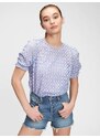 GAP Top eyelet puff sleeve - Dámské